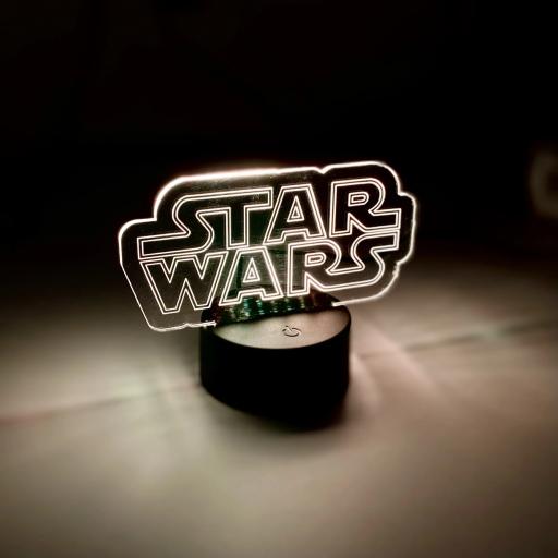 LÁMPARA LED -STAR WARS LOGO