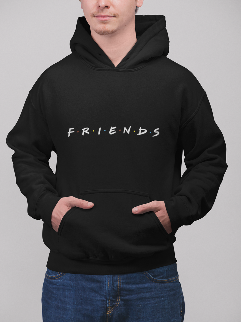 Polera Negra Polera Friends Hombre Camiseta Pivot Friends Hombre