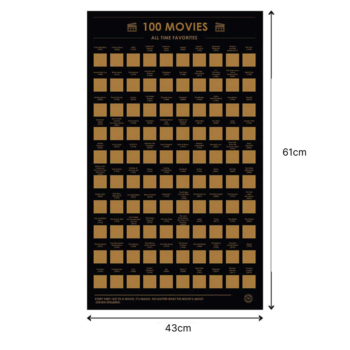 POSTER 100 PELICULAS QUE TIENES QUE VER
