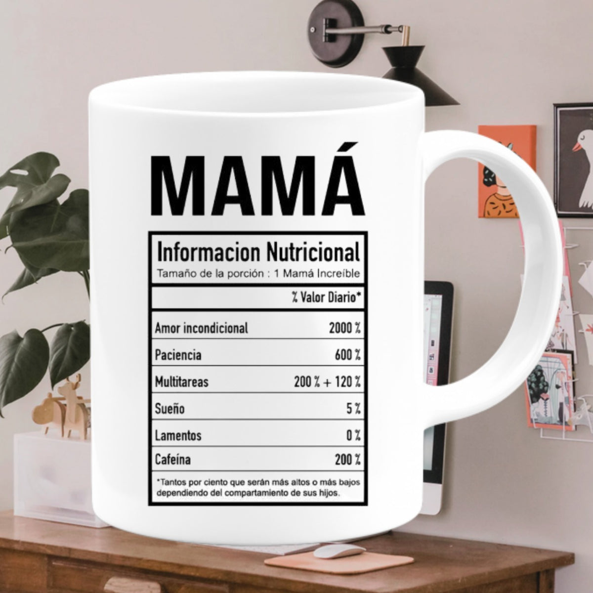 TAZA MAMÁ INFORMACION NUTRICIONAL