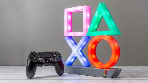 Lampada Playstation con icone