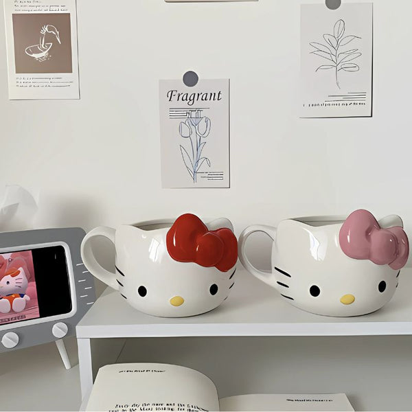 TAZA KITTY ROJA