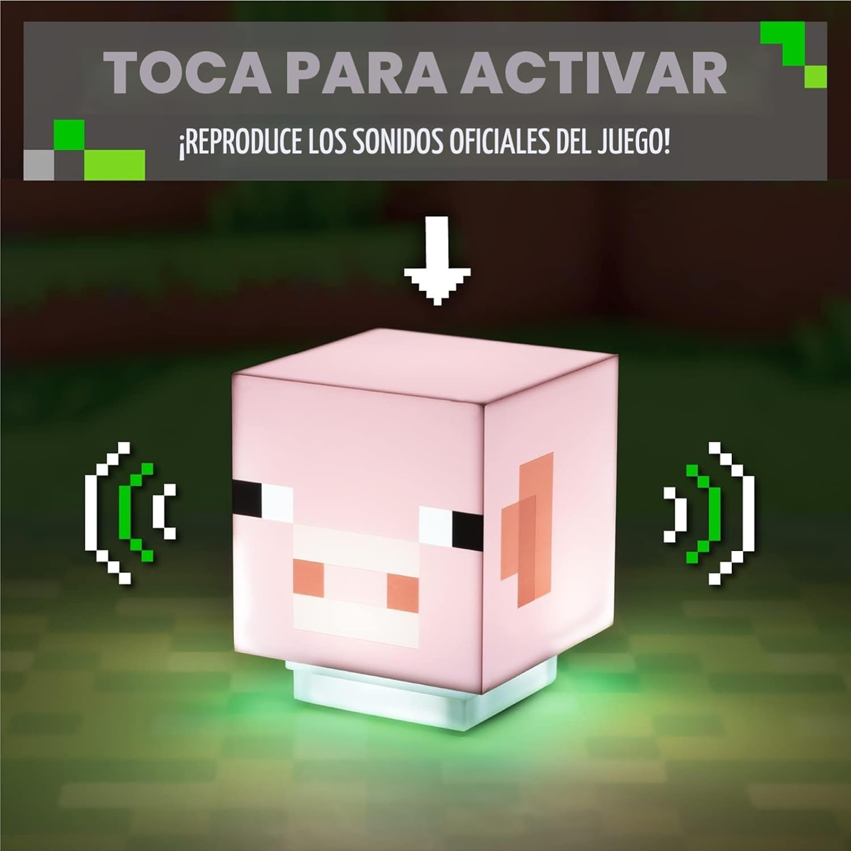 LAMPARA MINECRAFT PIGLIN -CERDO