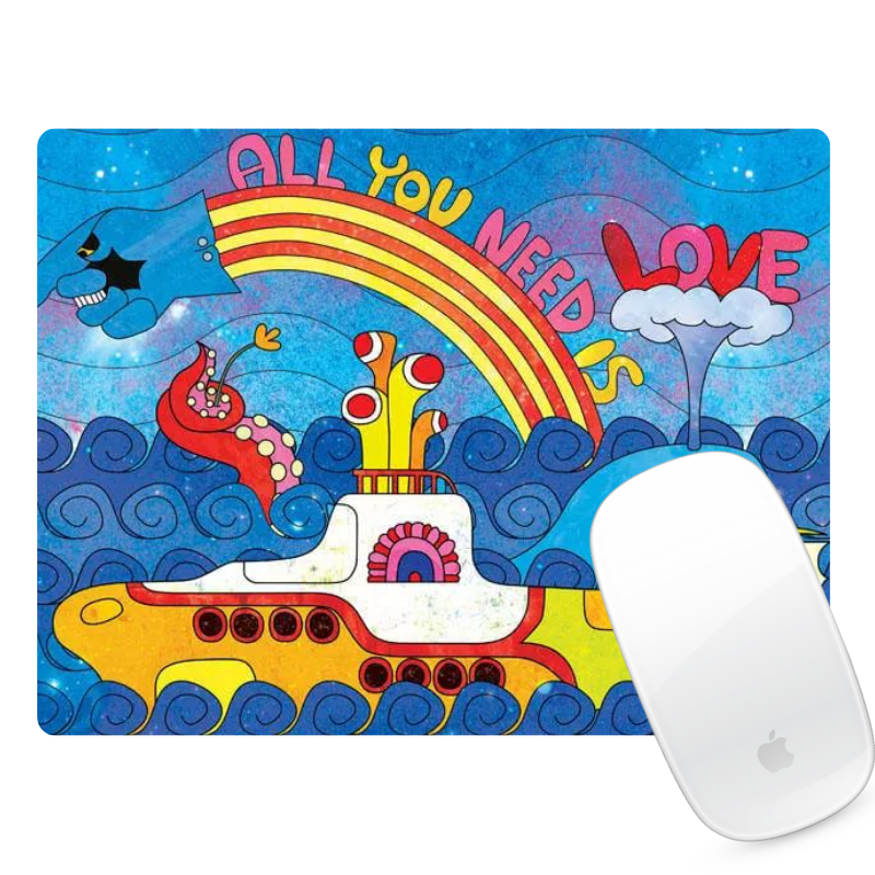 MOUSE PAD BEATLES YELLOW SUBMARINE