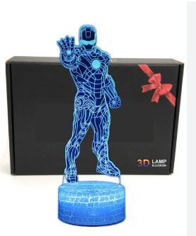 LÁMPARA LED -IRONMAN PIE