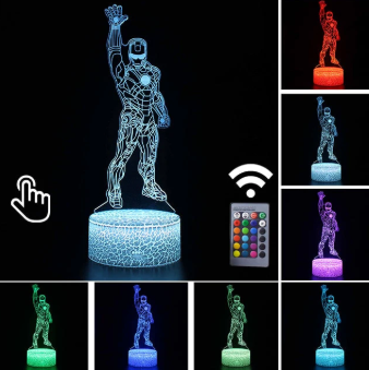 LÁMPARA LED -IRONMAN PIE