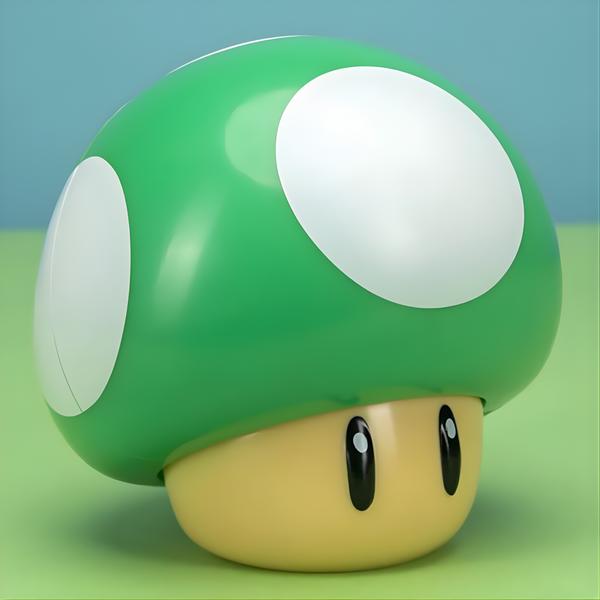 LÁMPARA TOAD HONGUITO MARIO BROS VERDE