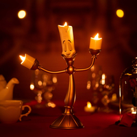 LÁMPARA CANDELABRO BELLA Y BESTIA-LUMIERE