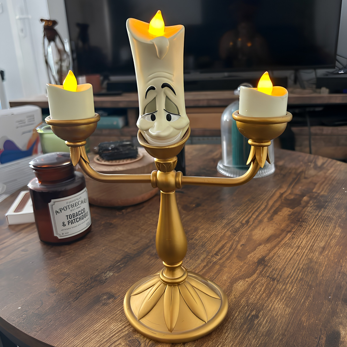 LÁMPARA CANDELABRO BELLA Y BESTIA-LUMIERE