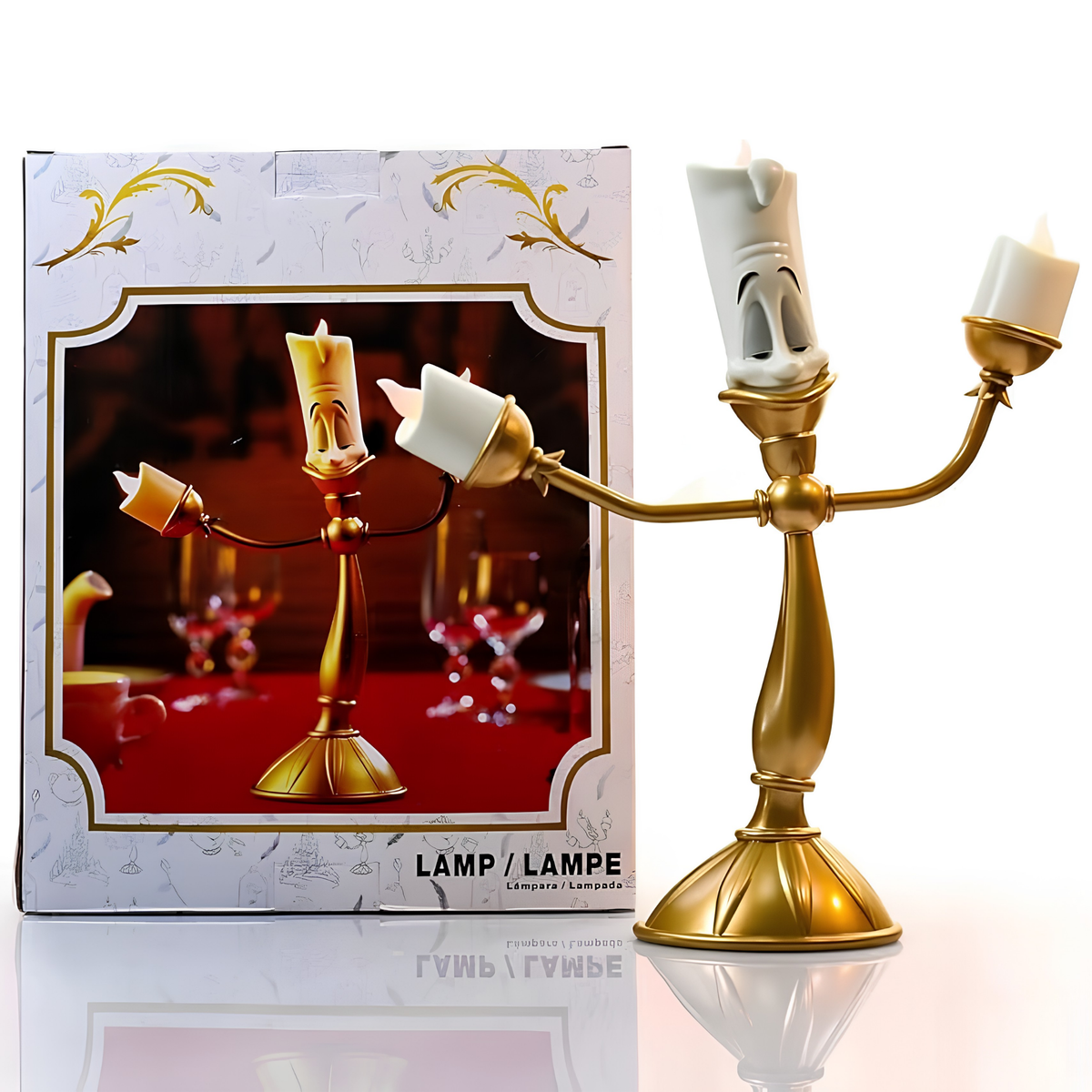 LÁMPARA CANDELABRO BELLA Y BESTIA-LUMIERE