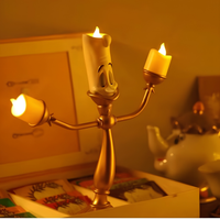 LÁMPARA CANDELABRO BELLA Y BESTIA-LUMIERE