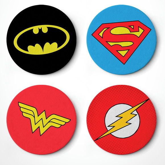 POSAVASOS SUPERHEROES