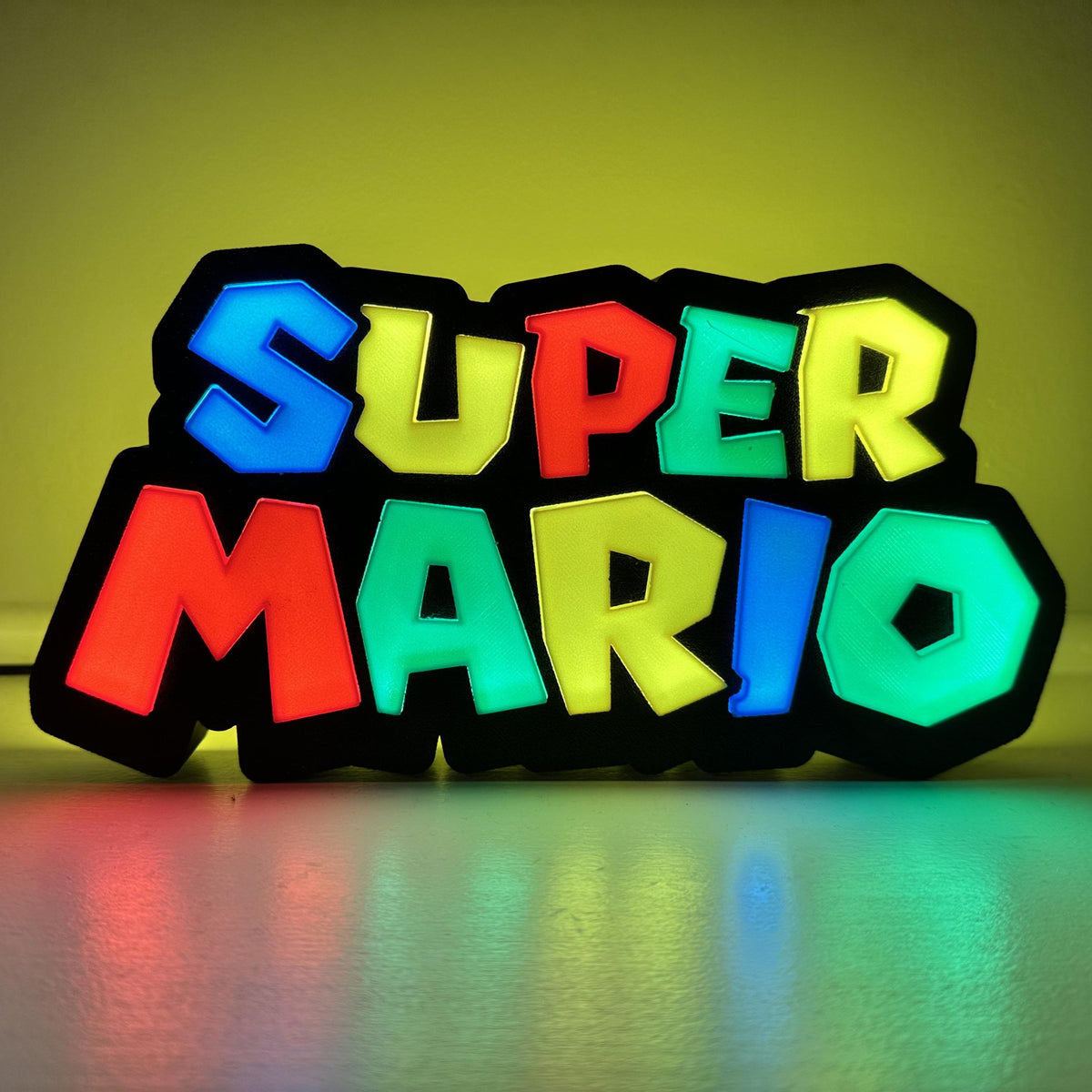 LÁMPARA LOGO SUPER MARIO