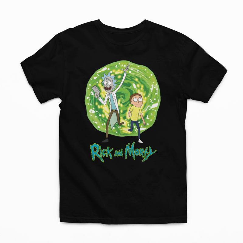 POLO- RICK & MORTY NEGRO