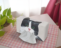 CAJA PORTAPAPEL TISSUES GATOS-PERROS