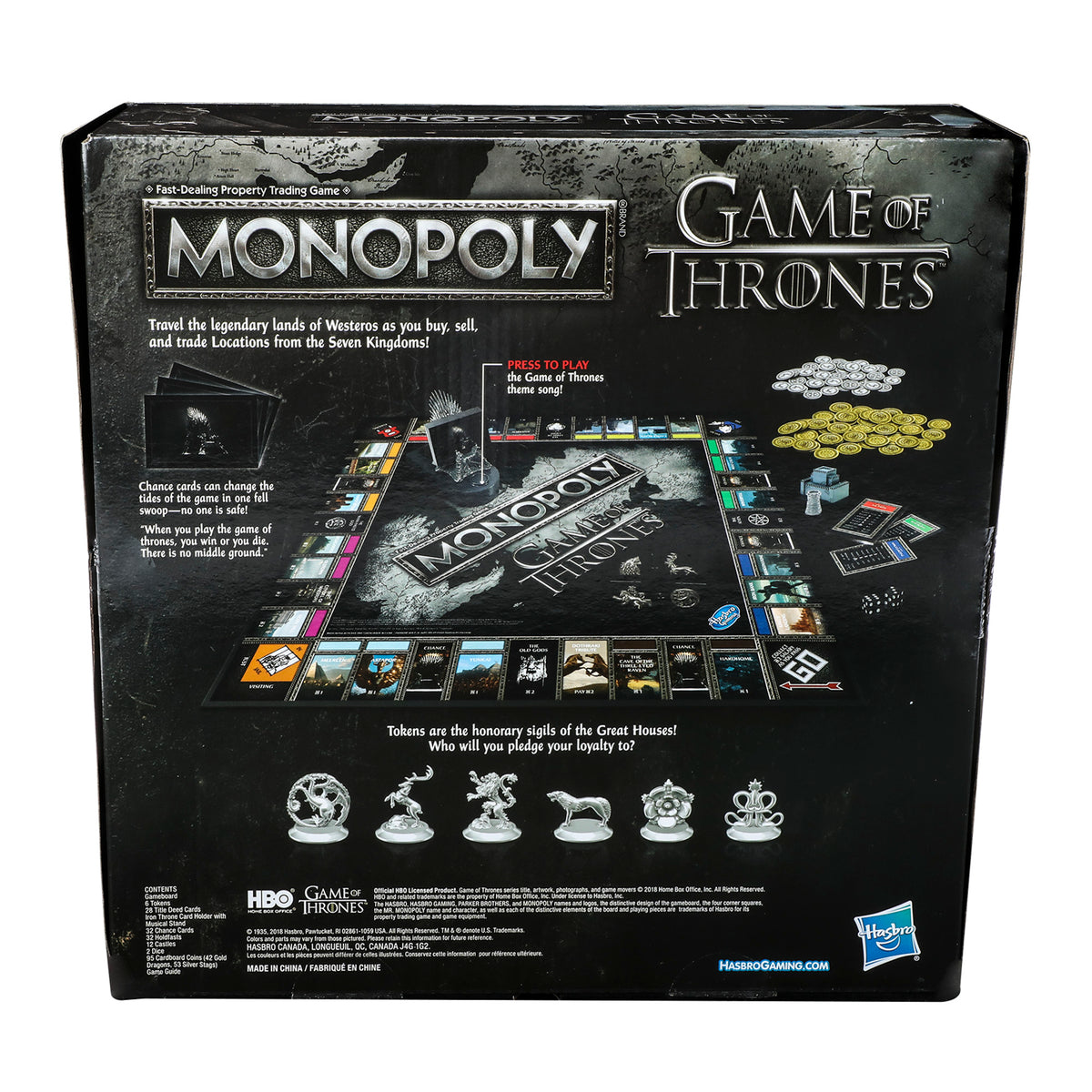 GAME OF THRONES MONOPOLY