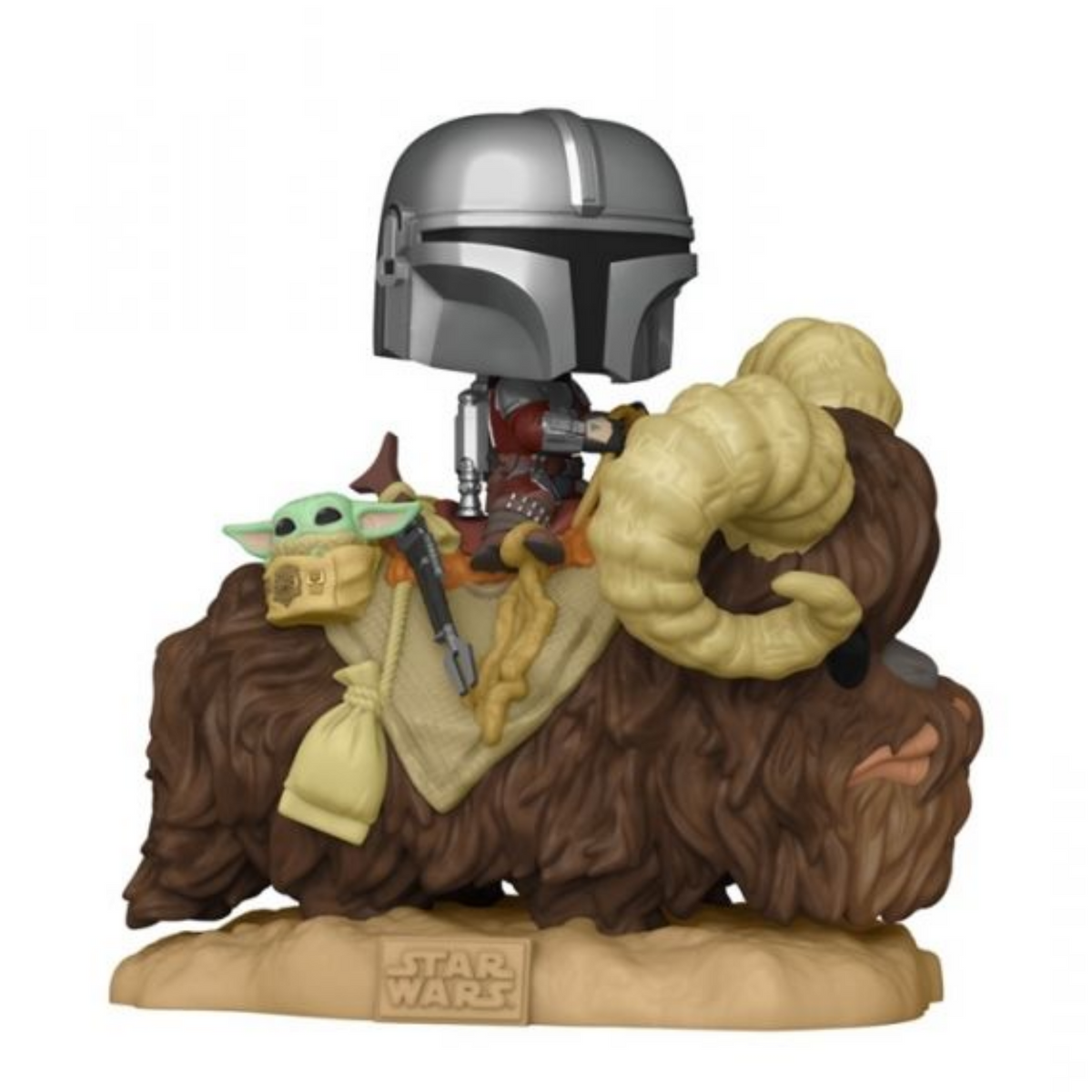 THE MANDALORIAN & THE CHILD ON BANTHA-DELUXE FUNKO POP